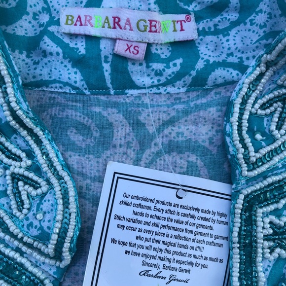 Barbara Gerwit 3/4 embellished sleeve cover up - Picture 8 of 9